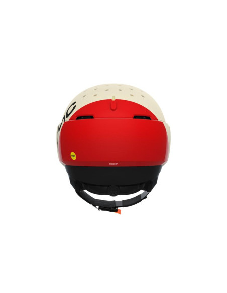 Kask narciarski poc levator mips biało/czerwony