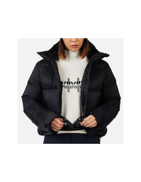Kurtka narciarska damska rossignol w daille down jkt czarna