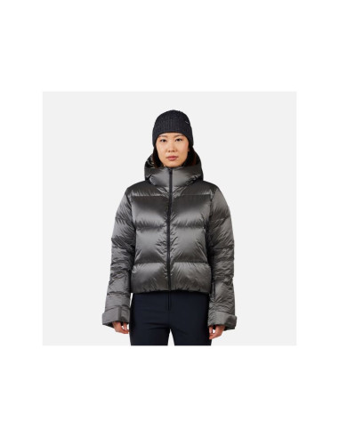 Kurtka narciarska damska rossignol w daille down jkt szara
