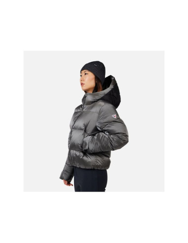 Kurtka narciarska damska rossignol w daille down jkt szara