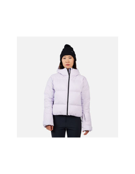 Kurtka narciarska damska rossignol w daille down jkt szara