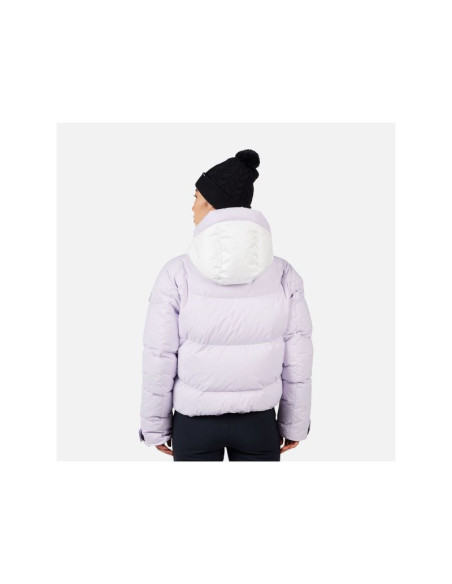 Kurtka narciarska damska rossignol w daille down jkt szara