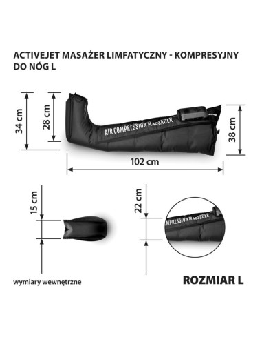 Activejet masażer limfatyczny-kompresyjny do nóg l