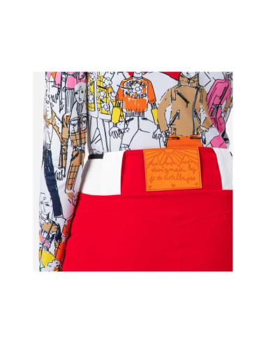 Spodnie rossignol w pilot str pant czerwony