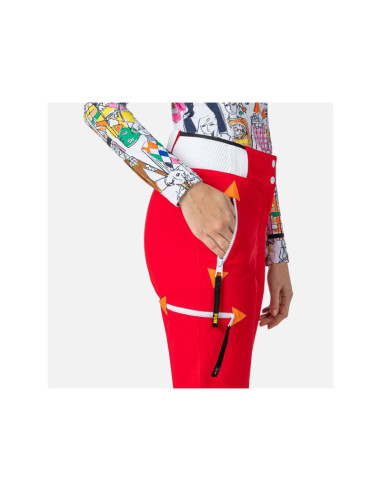 Spodnie rossignol w pilot str pant czerwony