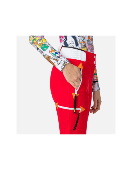 Spodnie rossignol w pilot str pant czerwony