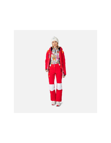 Spodnie rossignol w pilot str pant czerwony