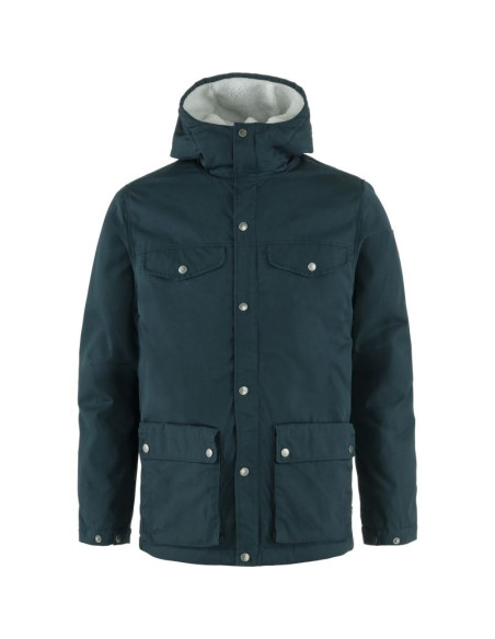 Kurtka zimowa outdoorowa męska fjällräven greenland winter jacket m dark navy granatowa (f87122-555)