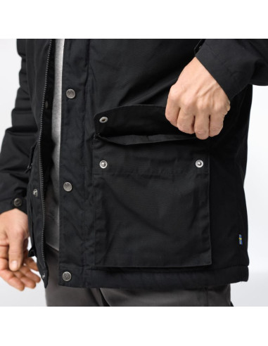 Kurtka zimowa outdoorowa męska fjällräven greenland winter jacket m dark navy granatowa (f87122-555)