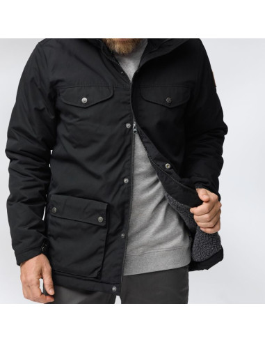 Kurtka zimowa outdoorowa męska fjällräven greenland winter jacket m dark navy granatowa (f87122-555)