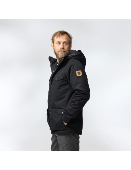 Kurtka zimowa outdoorowa męska fjällräven greenland winter jacket m dark navy granatowa (f87122-555)