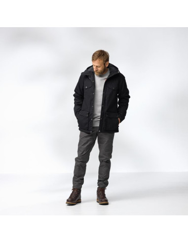 Kurtka zimowa outdoorowa męska fjällräven greenland winter jacket m dark navy granatowa (f87122-555)