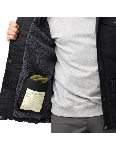 Kurtka zimowa outdoorowa męska fjällräven greenland winter jacket m dark navy granatowa (f87122-555)