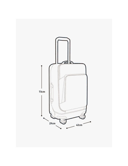 Walizka evoc 4-wheel trolley 100 violet/black