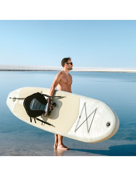Virtufit deska sup cruiser 305 z siedziskiem i akcesoriami pomarańczowy