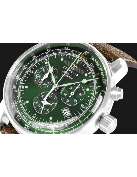 Zegarek męski zeppelin 100 jahre chronograph 8680-4 + box