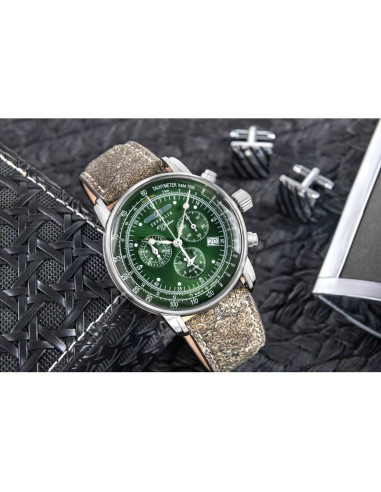 Zegarek męski zeppelin 100 jahre chronograph 8680-4 + box
