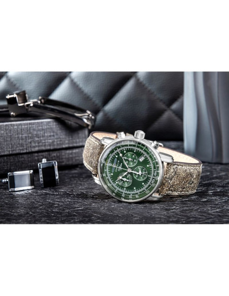 Zegarek męski zeppelin 100 jahre chronograph 8680-4 + box