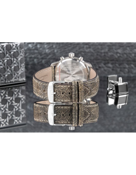 Zegarek męski zeppelin 100 jahre chronograph 8680-4 + box