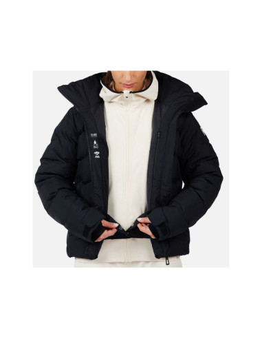 Kurtka narciarska damska rossignol w wispile ripstop down jkt czarna
