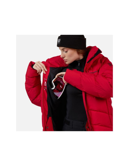 Kurtka narciarska damska rossignol w wispile ripstop down jkt czerwona