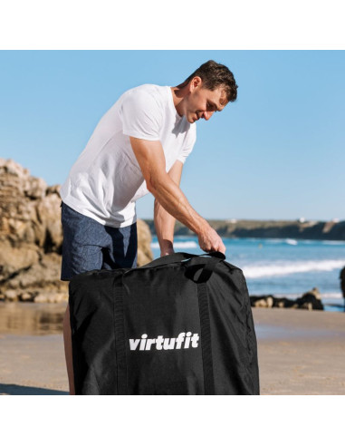 Virtufit kajak 335 - turkusowy - z siedzeniami kajakowymi i torbą do noszenia