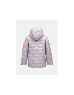 Kurtka damska puchowa peak performance w helium utility down hood jacket kolor szary 2