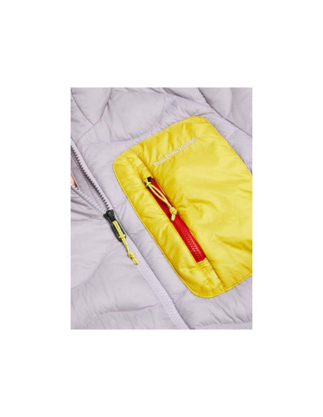 Kurtka damska puchowa peak performance w helium utility down hood jacket kolor szary