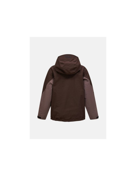 Kurtka damska peak performance w ridge hipe ace 3l shell jacket kolor brązowy