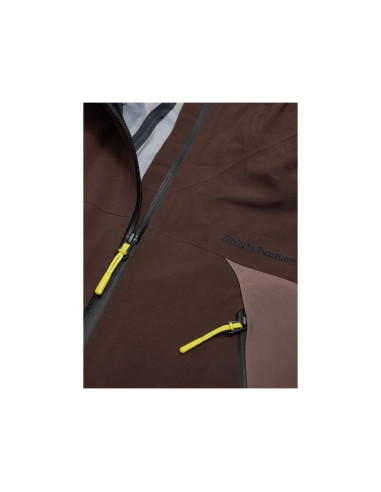 Kurtka damska peak performance w ridge hipe ace 3l shell jacket kolor brązowy