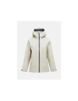 Kurtka damska peak performance w treeline gore-tex 3l shell jacket kolor beżowy