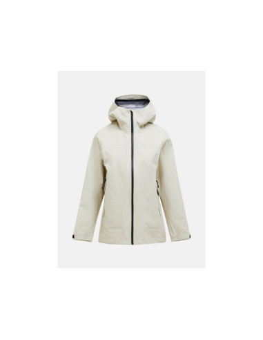 Kurtka damska peak performance w treeline gore-tex 3l shell jacket kolor beżowy