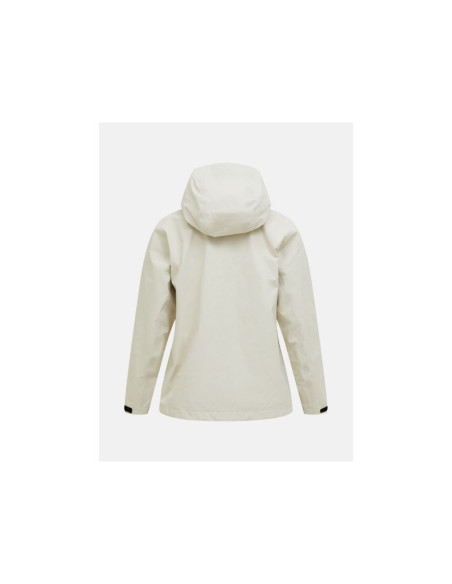 Kurtka damska peak performance w treeline gore-tex 3l shell jacket kolor beżowy