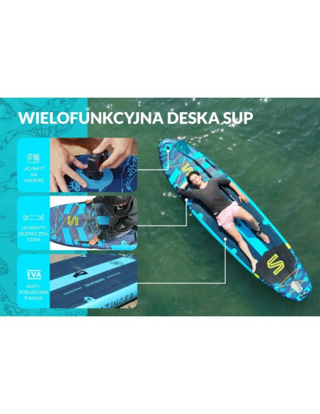 Deska sup skatinger asiaticus 350x89x15 cm yoga