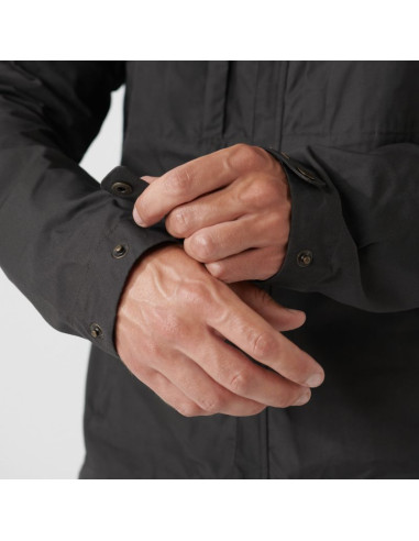 Kurtka z kapturem zimowa męska fjällräven skogsö jacket m outdoorowa ocieplana szara (f81698-030)