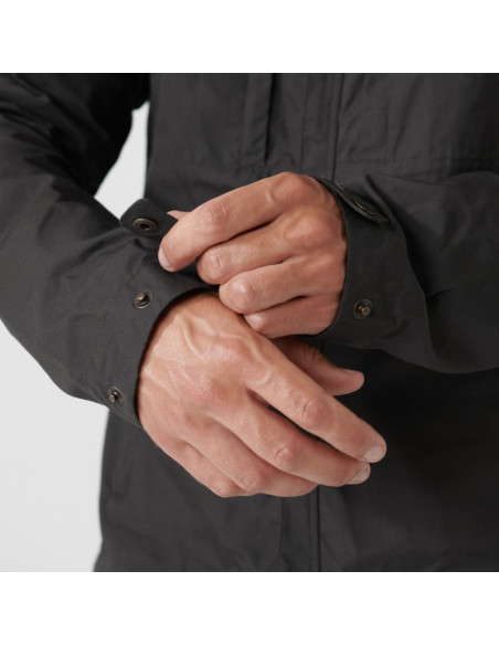 Kurtka z kapturem zimowa męska fjällräven skogsö jacket m outdoorowa ocieplana szara (f81698-030)