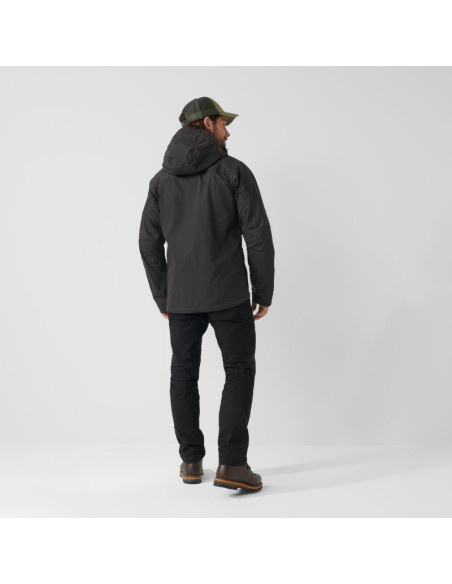 Kurtka z kapturem zimowa męska fjällräven skogsö jacket m outdoorowa ocieplana szara (f81698-030)
