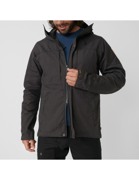 Kurtka z kapturem zimowa męska fjällräven skogsö jacket m outdoorowa ocieplana szara (f81698-030)