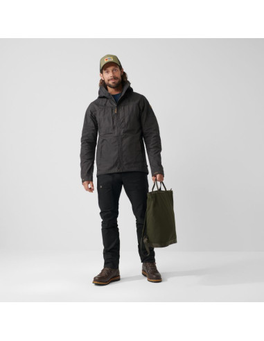 Kurtka z kapturem zimowa męska fjällräven skogsö jacket m outdoorowa ocieplana szara (f81698-030)