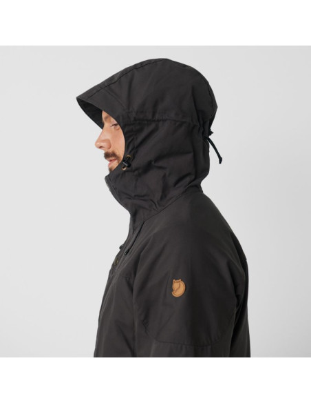 Kurtka z kapturem zimowa męska fjällräven skogsö jacket m outdoorowa ocieplana szara (f81698-030)