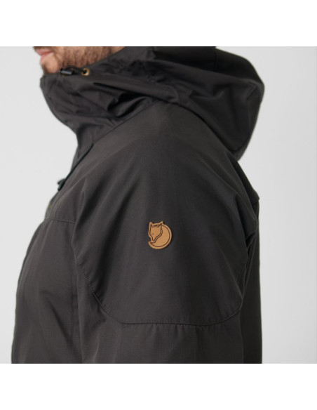 Kurtka z kapturem zimowa męska fjällräven skogsö jacket m outdoorowa ocieplana szara (f81698-030)