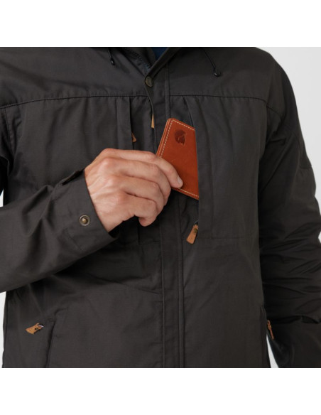 Kurtka z kapturem zimowa męska fjällräven skogsö jacket m outdoorowa ocieplana szara (f81698-030)