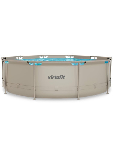 Virtufit okrągły basen 366 cm z pompą filtrującą beżowy