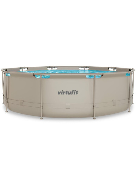 Virtufit okrągły basen 366 cm z pompą filtrującą beżowy