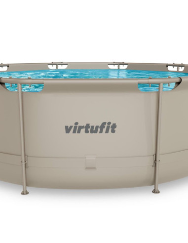 Virtufit okrągły basen 366 cm z pompą filtrującą beżowy