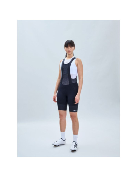 Spodenki rowerowe damskie poc w's raceday bibshorts czarne