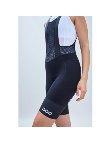 Spodenki rowerowe damskie poc w's raceday bibshorts czarne