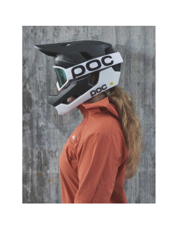 Kask rowerowy poc otocon race mips czarno biały 2