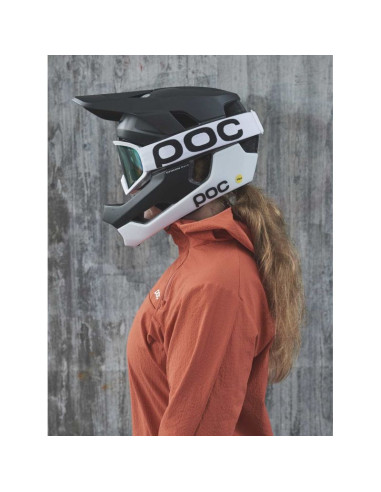 Kask rowerowy poc otocon race mips czarno biały
