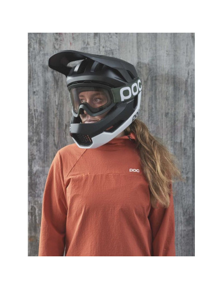 Kask rowerowy poc otocon race mips czarno biały